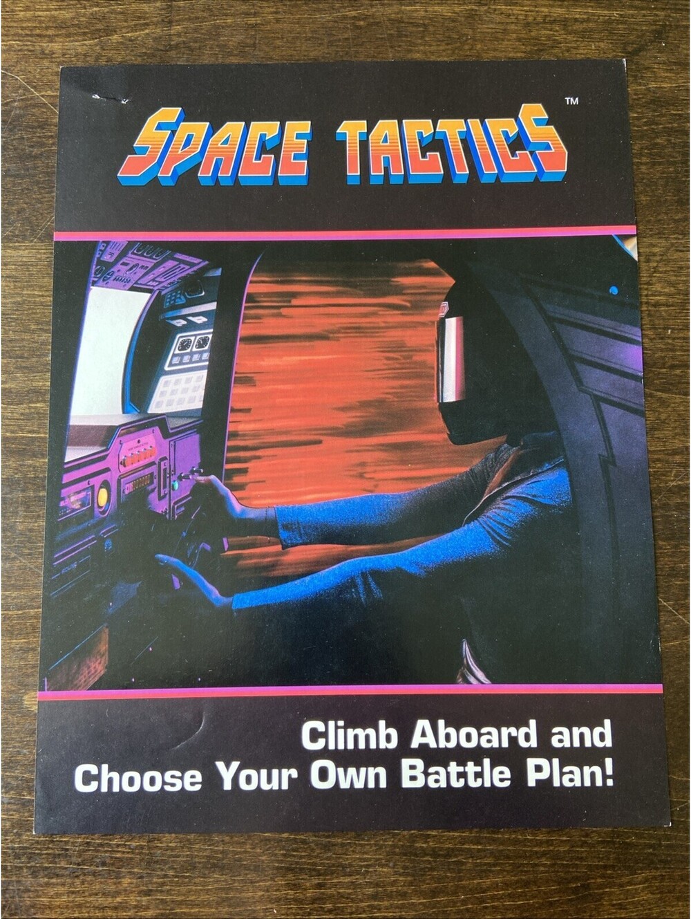 Sega Space Tactics Arcade Pinball FLYER Original Ad Promo 1980 Poster Not PCB